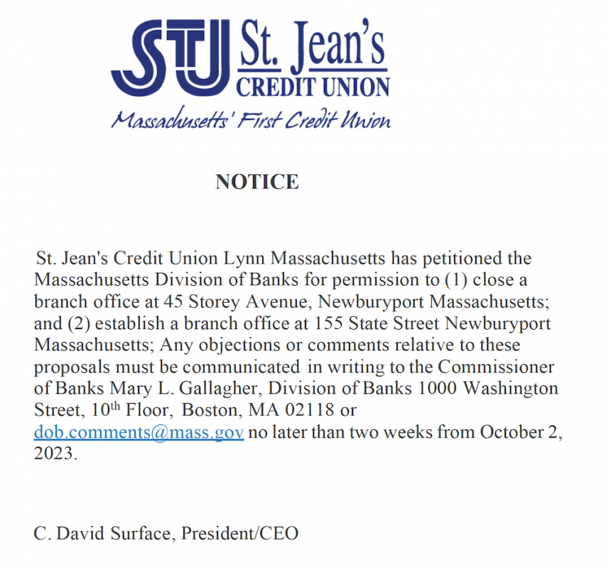 Important Notice from the Commonwealth of Massachusetts Division of